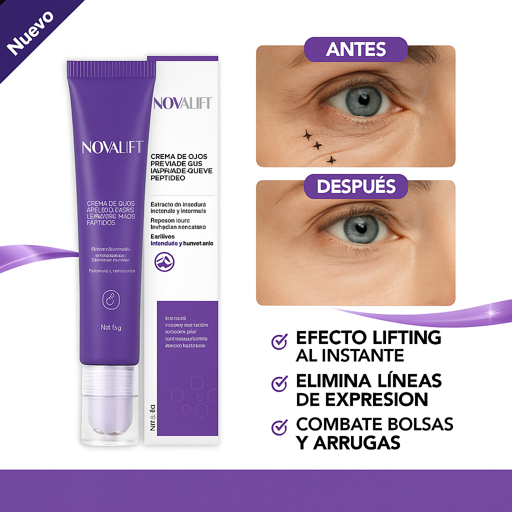 NovaLift© - Elimina ojeras y bolsas en solo 7 días